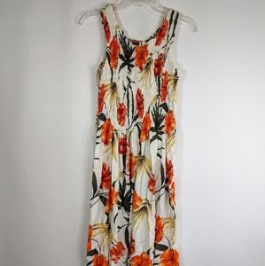 Coconut Moon hawaiian print maxi dress